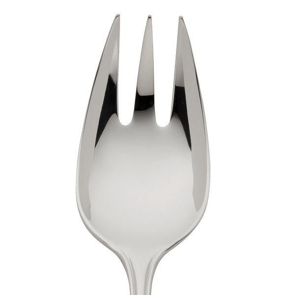 Alt Chippendale silver plated vegetable fork close-up