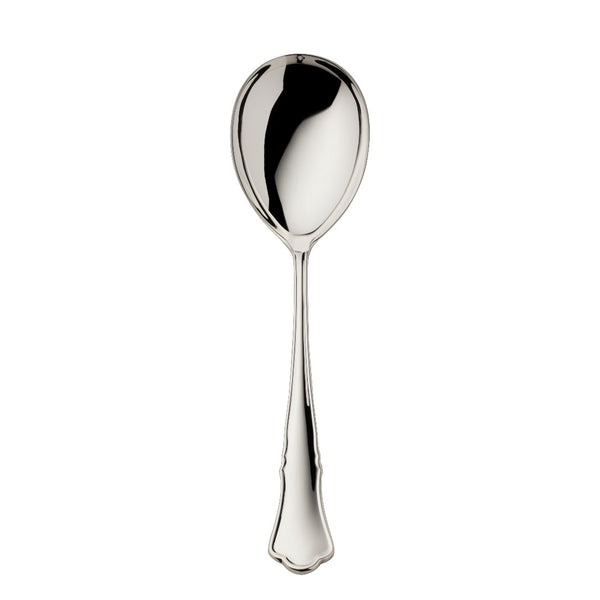 Alt Chippendale silver plated small salad serving spoon with contoured handle for salads
