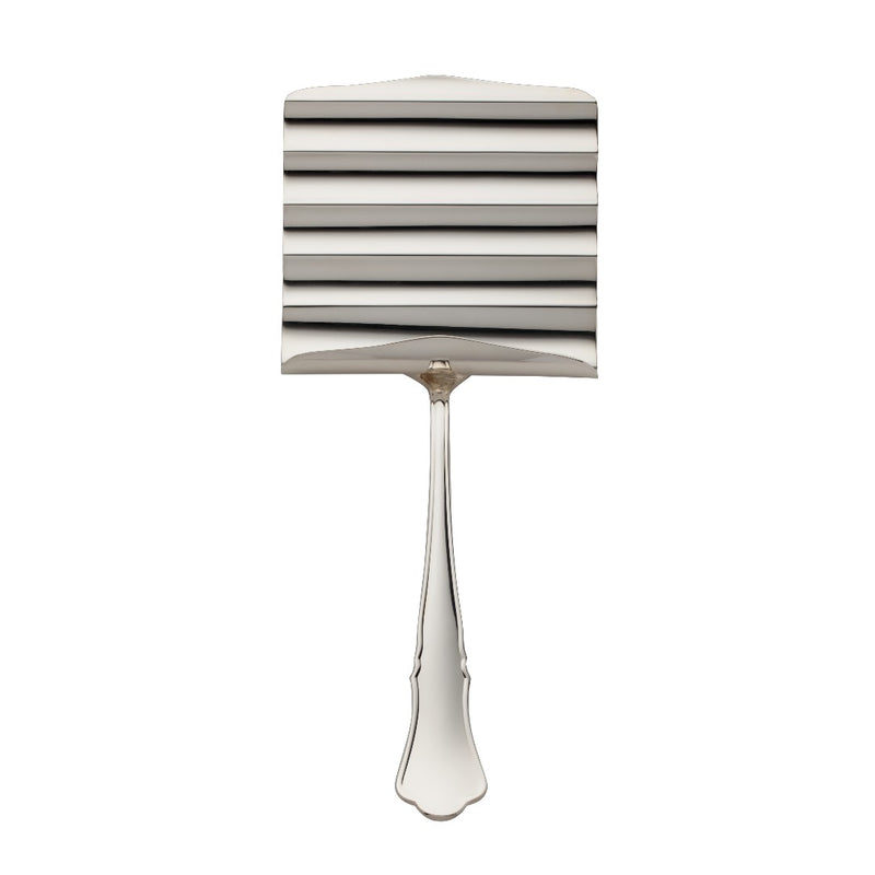 Alt Chippendale silver plated asparagus server with broad flat blade for lifting vegetables
