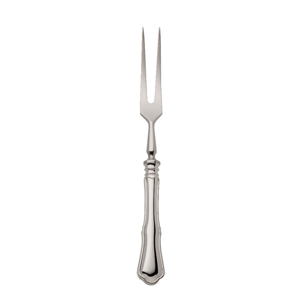 Alt Chippendale Carving Fork silver plated with tapered tines for serving