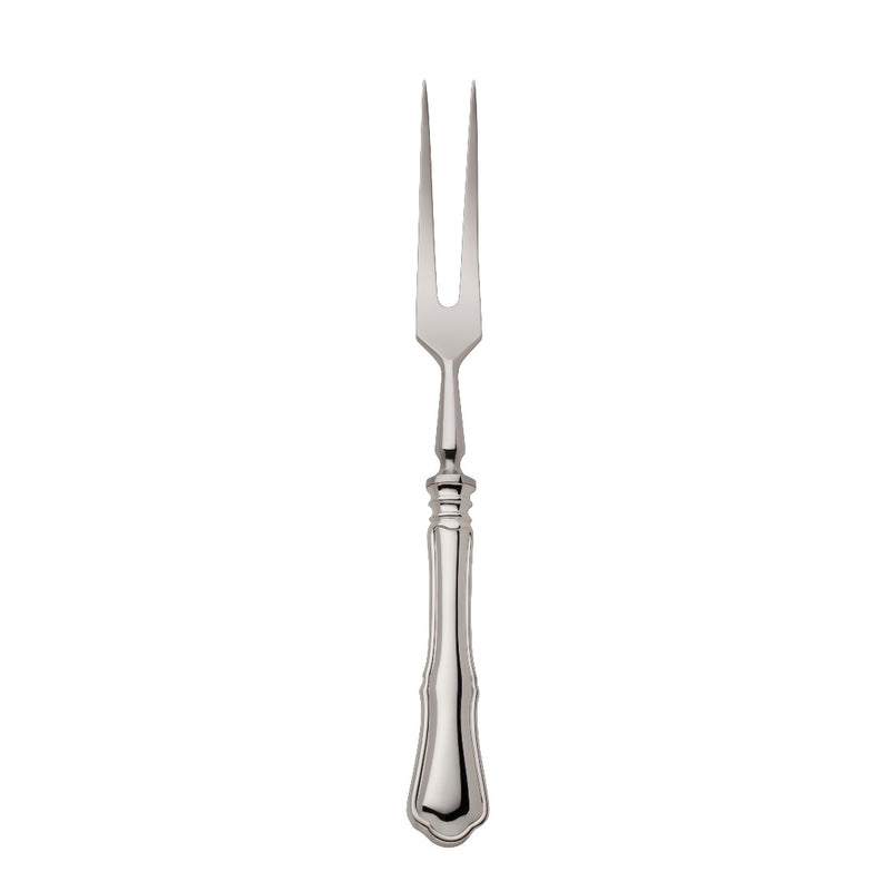 Alt Chippendale Carving Fork silver plated with tapered tines for serving