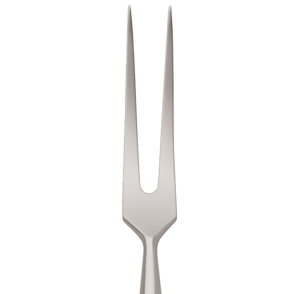 Alt Chippendale Carving Fork silver plated with tapered tines close-up.
