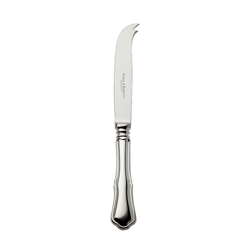 Alt Chippendale Cheese Knife silver plated with pointed blade for clean cheese portions