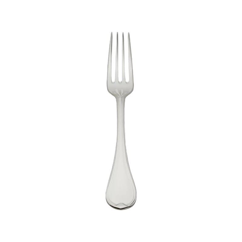 Classic-Faden silver-plated dessert spoon by Robbe & Berking with triple-thread detail.