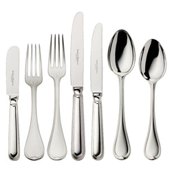 Classic-Faden 84-piece silver-plated cutlery set by Robbe & Berking, handcrafted for luxury dining.