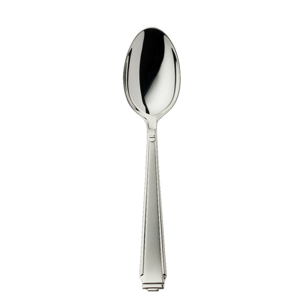 Menu spoon Art Deco silver-plated with defined handle and compact bowl