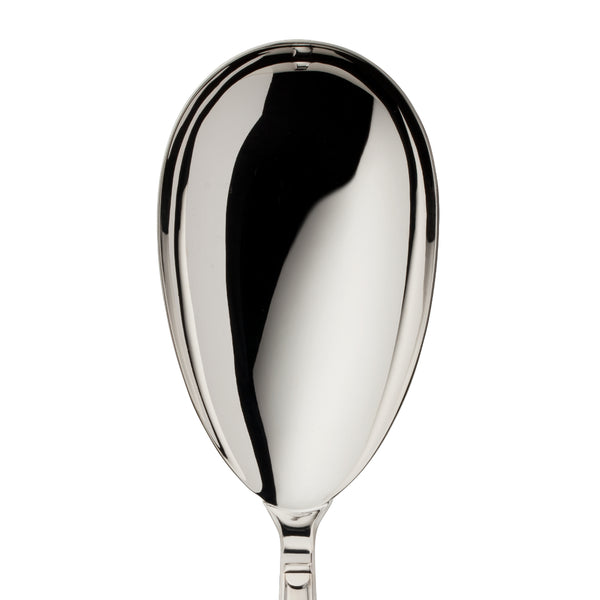 Serving spoon Art Deco silver-plated close-up rounded bowl