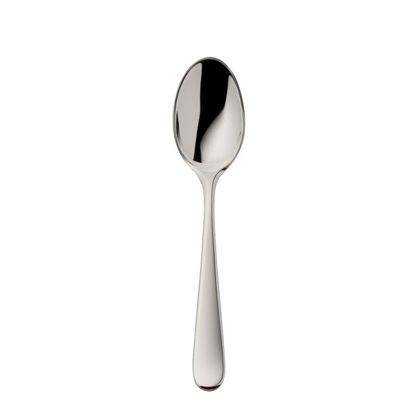 Dante silver-plated mocha spoon with balanced lines and rounded bowl