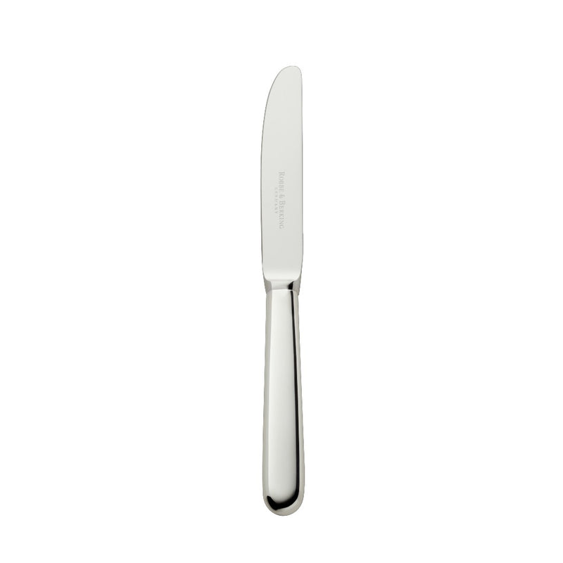 Dante silver-plated cake and fruit knife with balanced lines and curved blade