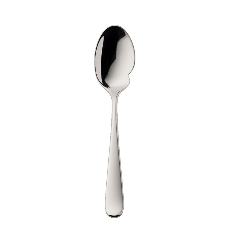 Dante silver-plated gourmet spoon with balanced lines and rounded bowl