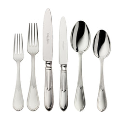 Belvedere 36-piece silver plated cutlery set by Robbe & Berking, handcrafted flatware for refined dining.