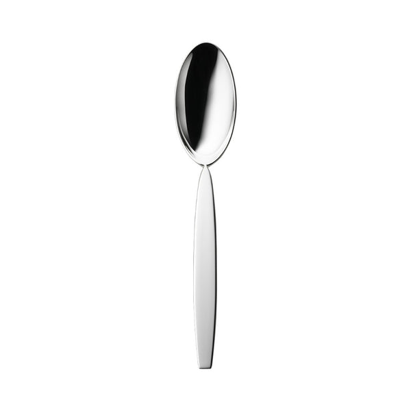 Silver-plated menu spoon from the 12 collection with rounded bowl and polished finish