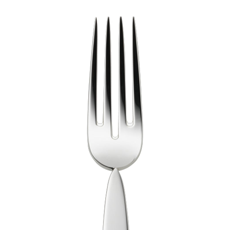 Silver-plated fish fork from the 12 collection close-up.