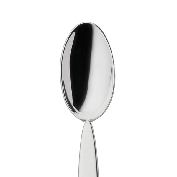 Large silver-plated coffee spoon from the 12 collection close-up.
