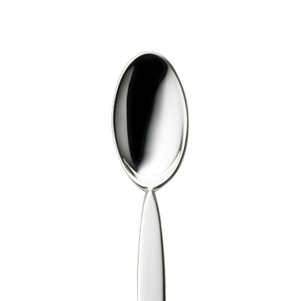 Silver-plated mocha spoon from the 12 collection close-up.