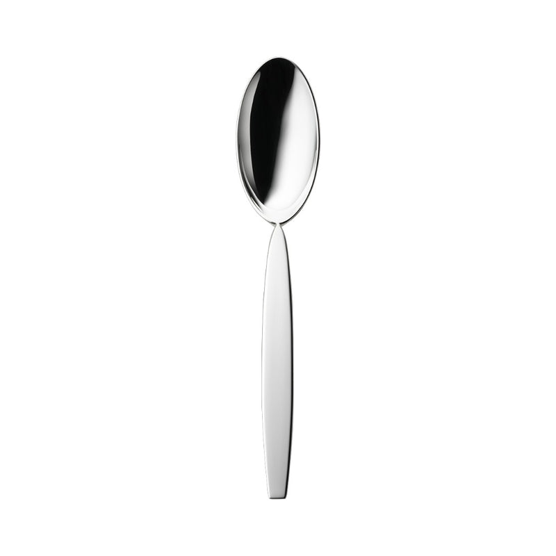 Silver-plated mocha spoon from the 12 collection with slender handle and polished finish