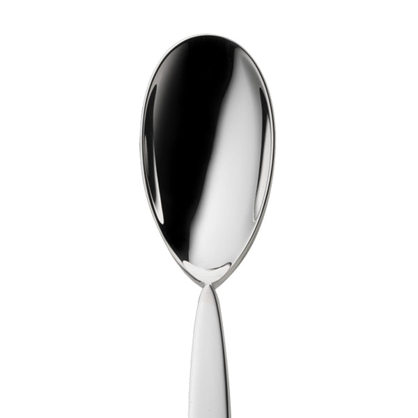 Silver-plated ice cream spoon from the 12 collection close-up.