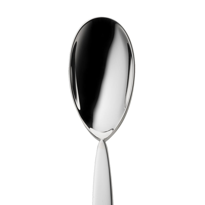 Silver-plated ice cream spoon from the 12 collection close-up.