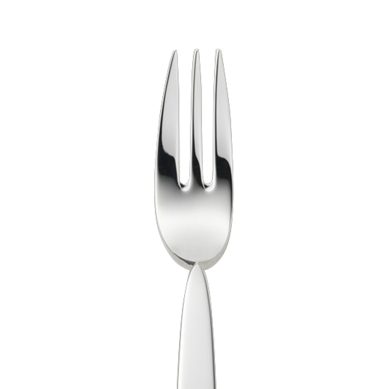 Silver-plated cake fork from the 12 collection close-up.