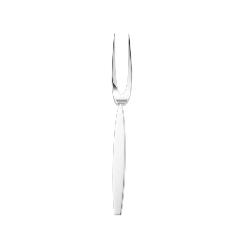 Silver-plated meat fork from the 12 collection with long polished prongs and sleek handle