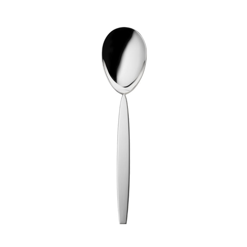 Silver-plated vegetable server from the 12 collection with polished bowl and sleek handle