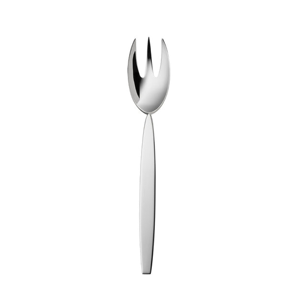 Silver-plated vegetable fork from the 12 collection with polished prongs and slim handle