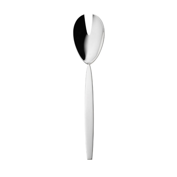 Silver-plated large salad serving fork from the 12 collection with sleek polished design