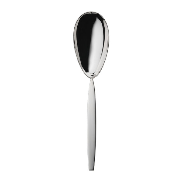 Silver-plated serving spoon from the 12 collection with polished bowl and smooth contours