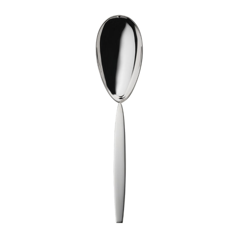 Silver-plated serving spoon from the 12 collection with polished bowl and smooth contours