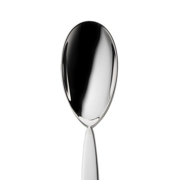 Silver-plated sugar spoon from the 12 collection close-up.