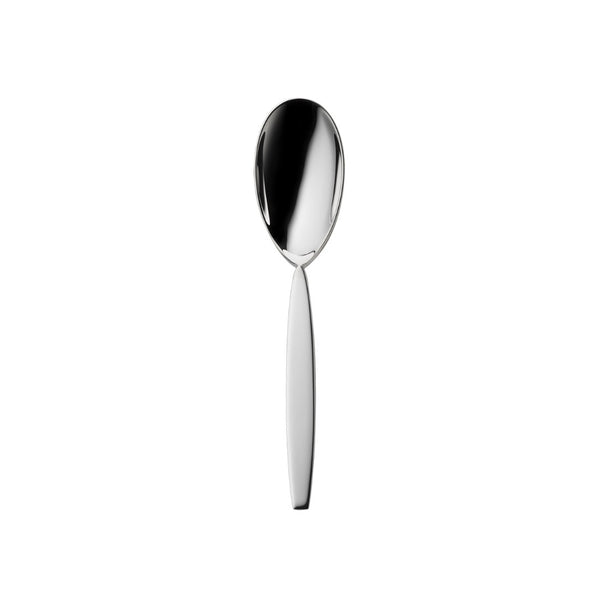 Silver-plated sugar spoon from the 12 collection with polished finish and modern silhouette