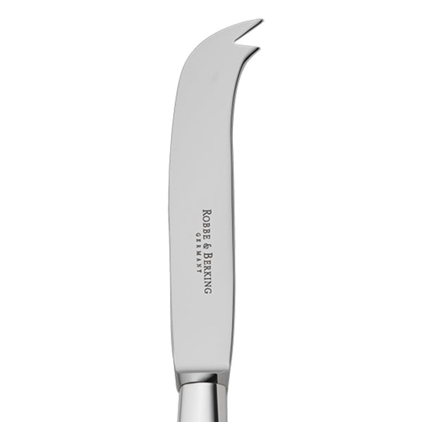 Silver-plated cheese knife from the 12 collection close-up.
