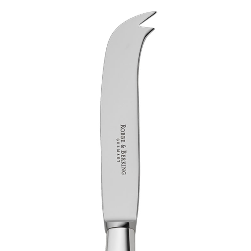 Silver-plated cheese knife from the 12 collection close-up.