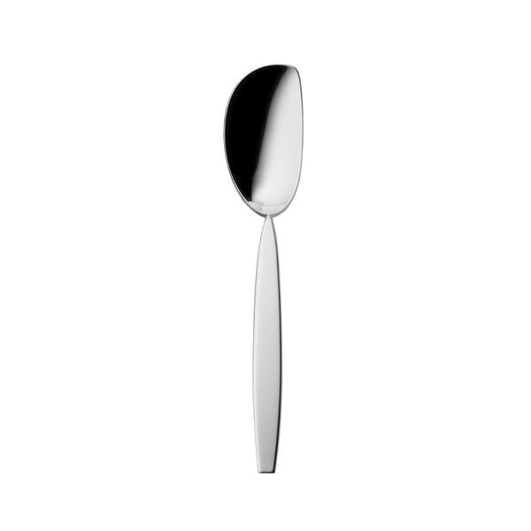 Silver-plated gourmet spoon from the 12 collection with polished mirror finish and elegant shape
