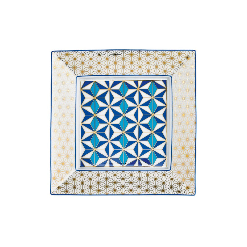 Square Trinket Tray Medina Bleu in a Gift Box 17cm - Mosaic