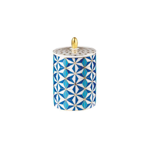 Candle Medina Bleu in a Gift Box H 10cm - Mosaic