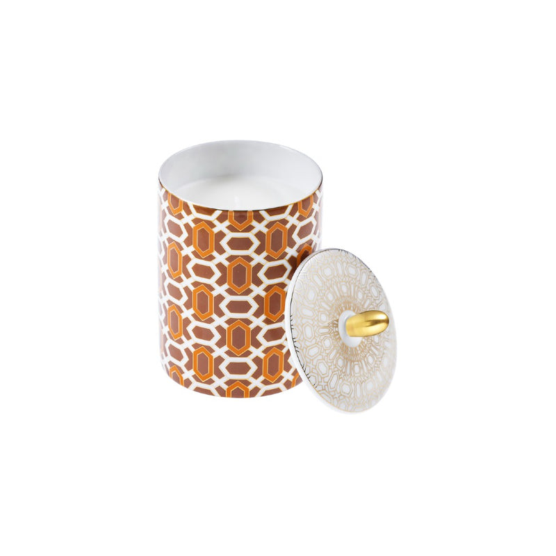 Candle Alhambra Orange in a Gift Box H 10cm - Mosaic