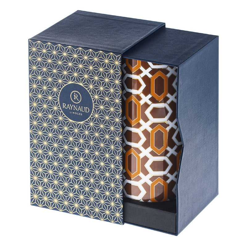 Vase Alhambra Orange in a Gift Box H 22cm - Mosaic