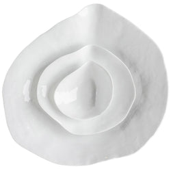 Sarah-Linda 12-piece dinnerware set White Indulge No2+No5+No6 porcelain on a white background