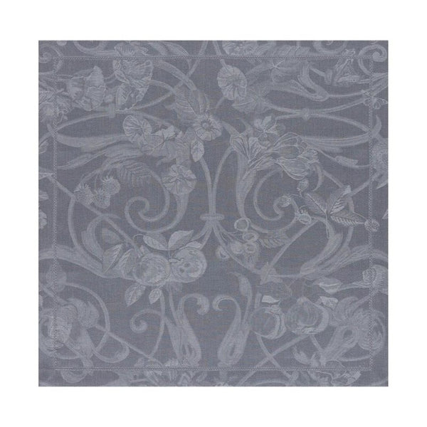 Tivoli linen napkin in flannel grey unwraped on a white background, sold at Amiramour.