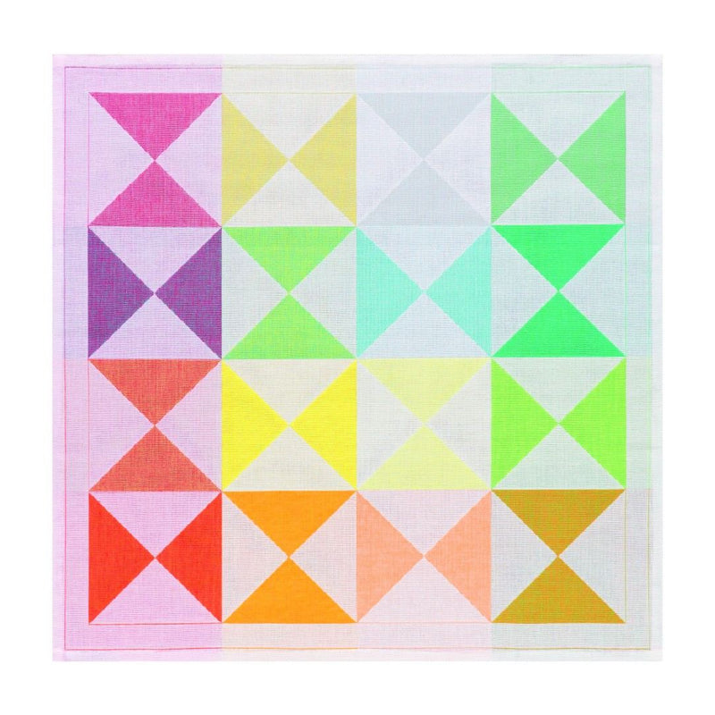 Le Jacquard Français Origami cotton napkin, showing its reversed side.