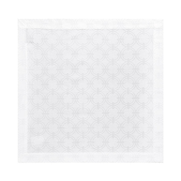 Anneaux Cotton Napkin White by Le Jacquard Français 