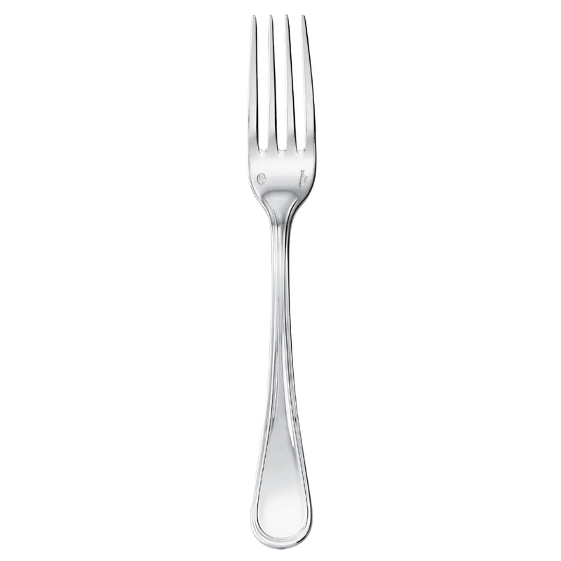 Contour serving fork by Sambonet in stainless steel with polished finish, long prongs, and sleek handle.
