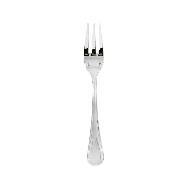 Contour fish fork by Sambonet in stainless steel with polished mirror finish, crafted with three tines.