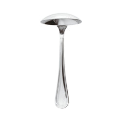 Contour sauce ladle by Sambonet in stainless steel with deep rounded bowl and polished handle for elegant serving of sauces and gravies.