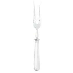 Contour carving fork by Sambonet in stainless steel with polished finish and long sharp tines.