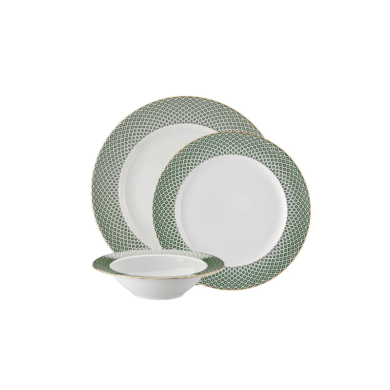 Amiramour Dinnerware Set of 12 Pieces - Francis Carreau Green by Rosenthal