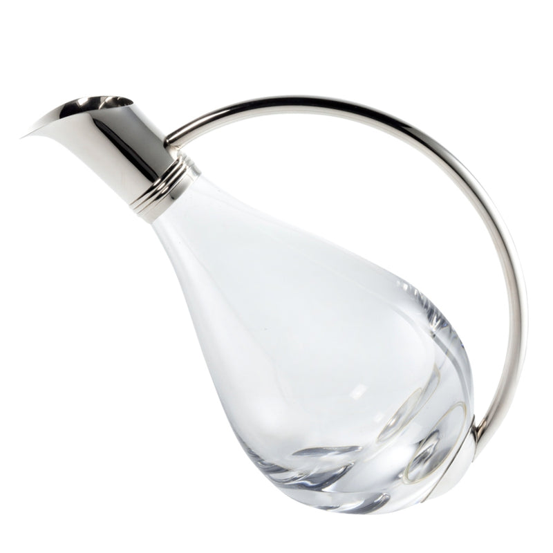 Wine Decanter 'Duck' in Crystal & Silver Sterling by Sonja Quandt