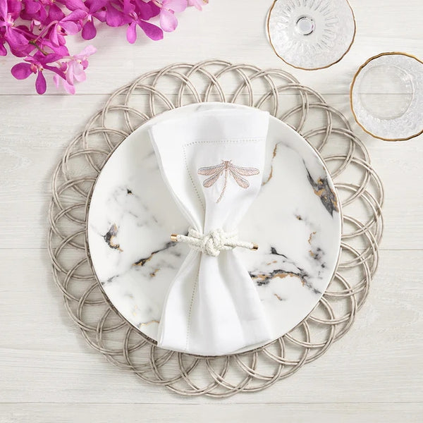 Alfresco Placemat in Gray by Kim Seybert | Set of 4