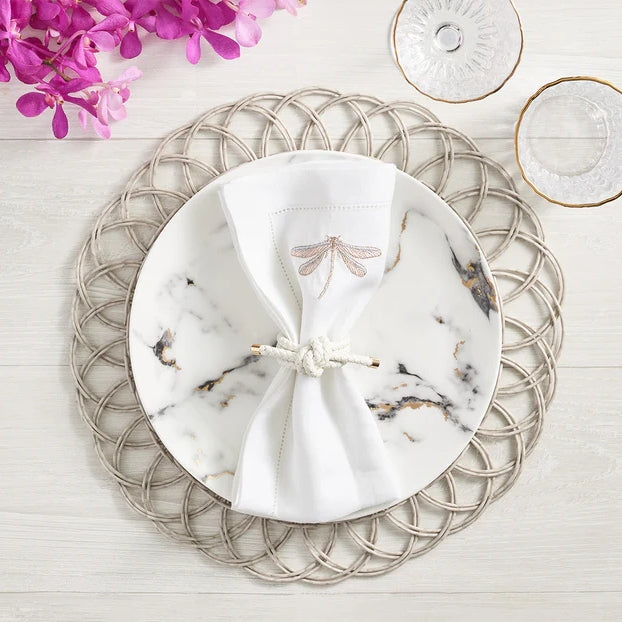 Alfresco Placemat in Gray by Kim Seybert | Set of 4